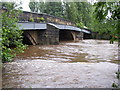 The River Calder in spate, Brighouse