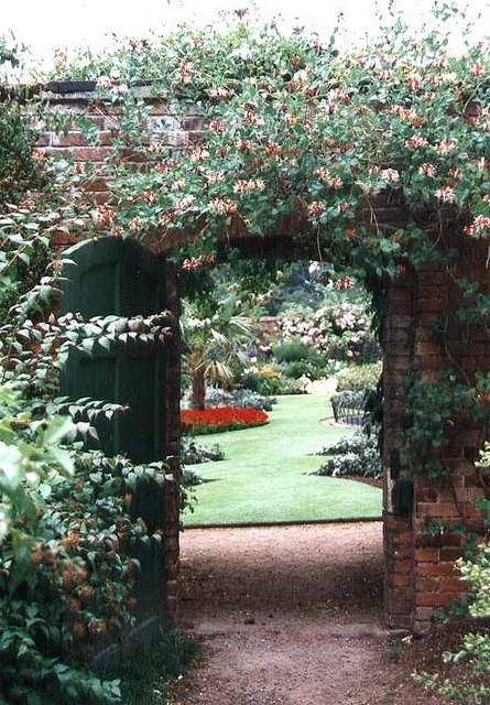 Door in the wall into Calke Abbey gardens