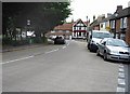 The A291 running through Herne village