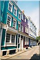 Oxford: pastel colours in Oriel Street