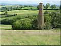 Old mine chimney with Barrow Hill in the background