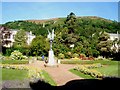 Gardens in front of Great Malvern Library