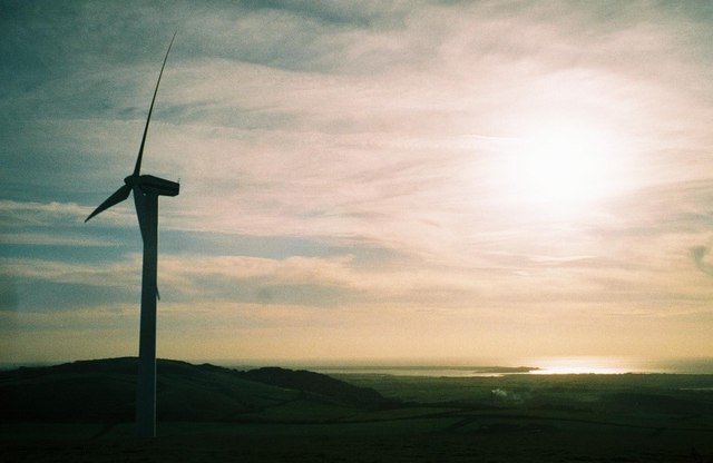 Furness: view of Walney from wind farm