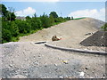 Work in progress on the cutting at the Glyn Bends, Ty-nant