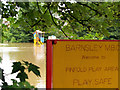 Flooded playground