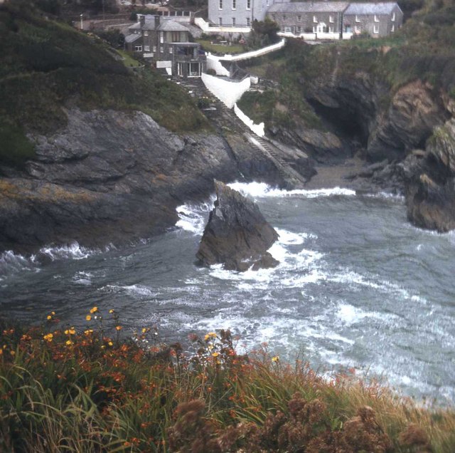 Portloe houses from Jacka Point