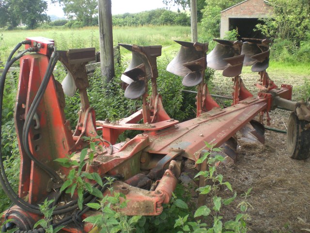 Five furrow plough