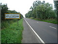 The A10 entering Little Thetford from the north