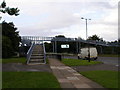 Pedestrian footbridge over the A1027