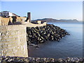 SY3492 : Coastal defences at Lyme Regis by N Chadwick