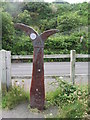 SW4627 : National Cycle Network, Route 3 milepost by Tim Heaton