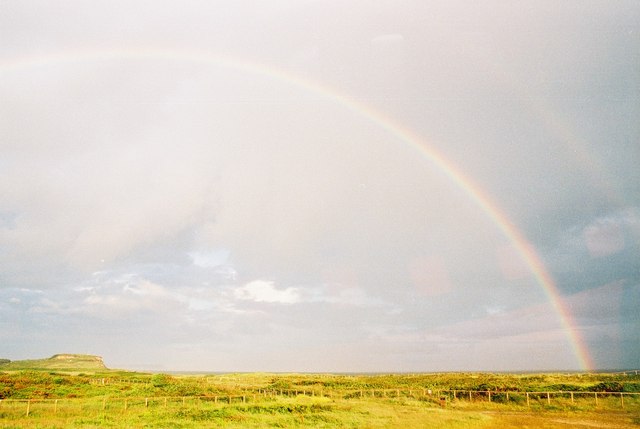 Rainbow over Hengistbury Head