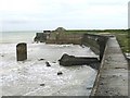 The sea wall near Kingsdown