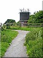 Ventilation shaft over the Shildon Tunnel