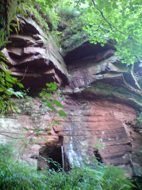 Sandstone Cave in Hayton Woods