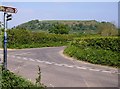 Byway and cycle route towards Cadbury Castle