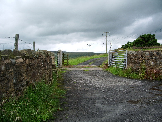 The road to Whittakers Farm