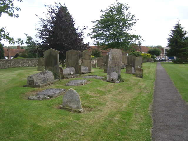 Ancient grave stones, St Mary's churchyard