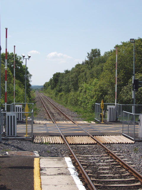 Level Crossing at Foxford station