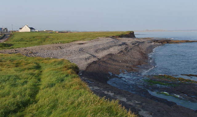 Coast north of Inishcrone from promontory fort
