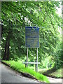 Sign by road down to Abergelli Cottages