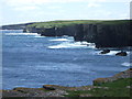 ND3648 : Coastal cliffs by Stanley Howe