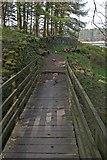 SD7117 : Bridge over Little Moor Clough by Mr T