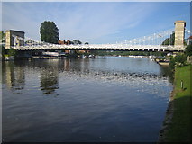 SU8586 : River Thames and Marlow Suspension Bridge by Nigel Cox