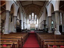 SK9772 : Interior of St Nicholas, Lincoln by Dave Hitchborne