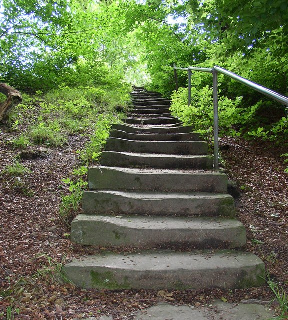 Steps on footpath to Canford Drive, Allerton, Bradford