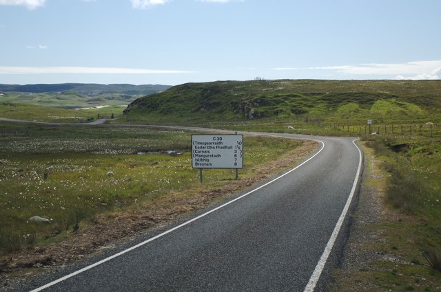 The C39 Road near Timsgearraidh