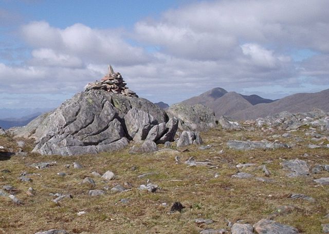 Summit cairn of Sgurr a' Bhac Chaolais