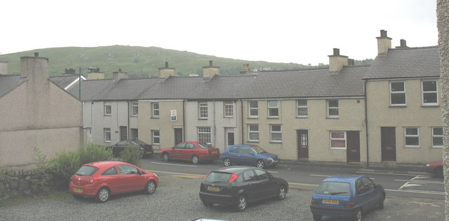 Houses in the High Street of this former slate quarrying village