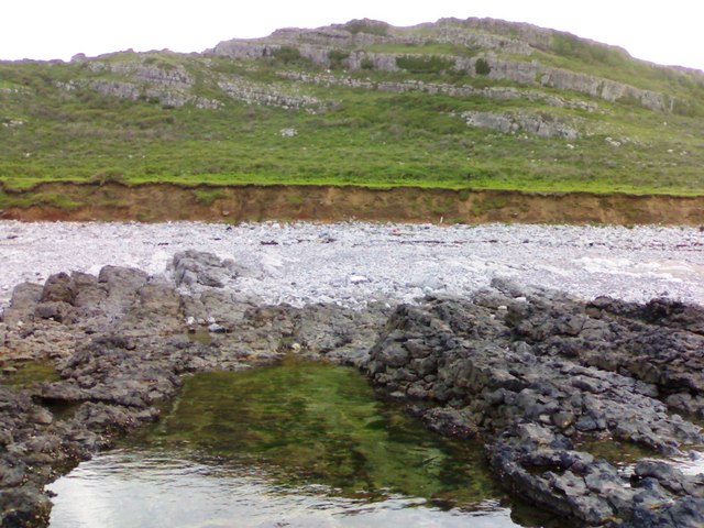 Limestone cliffs from the foreshore