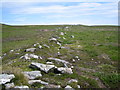 SC2172 : Remains of an old Manx dry stone wall on coastal moorland by Phil Catterall