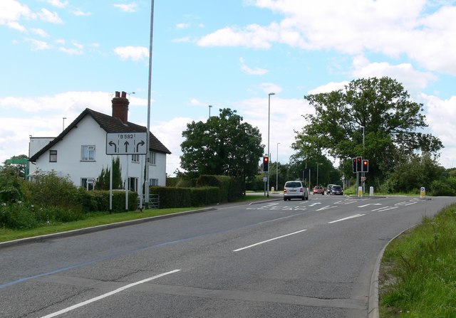 The B582 Desford Road