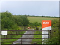 One of the entrances to Ash Landfill Site, Buildwas