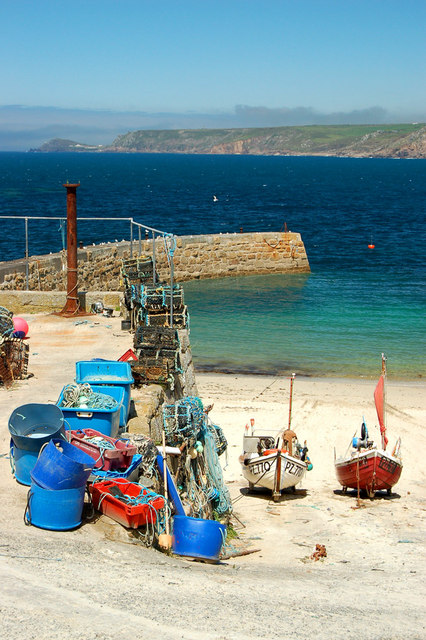 Boats at the jetty, Sennen Cove