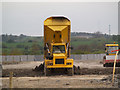 Tipper truck on site.