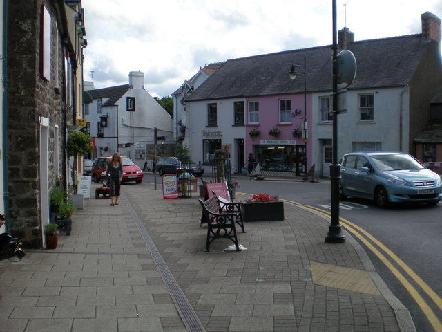 Top end of Narberth High St.