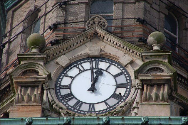 Clock, Scottish Provident, Belfast © Albert Bridge :: Geograph Ireland