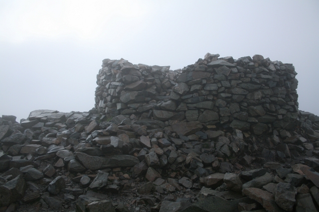 Memorial Cairn on Scafell Pike.