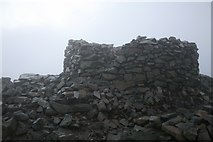 NY2107 : Memorial Cairn on Scafell Pike. by Steve Partridge