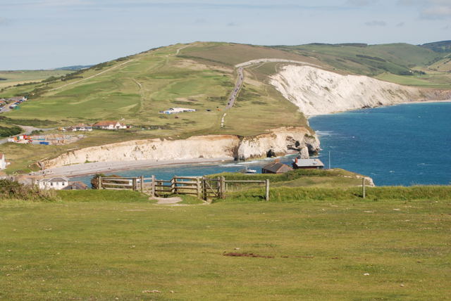 Freshwater Bay from Tennyson Down path