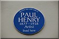J3372 : Paul Henry plaque, Belfast by Albert Bridge