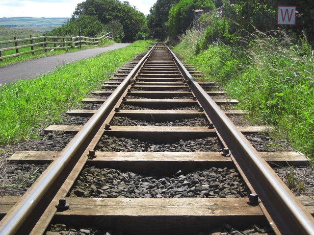 Track on Giant's Causeway and Bushmills Railway