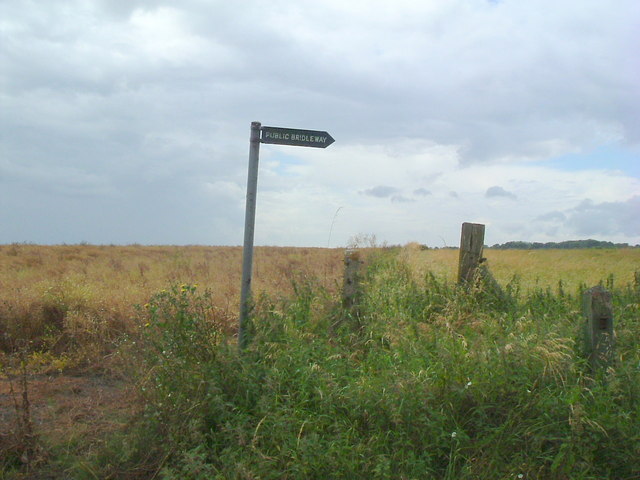 Bridleway signpost