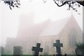 Broadwindsor: church in mist