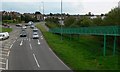 Footbridge across the A607