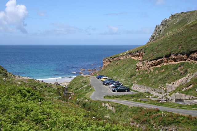 Car Park at Porth Nanven © Tony Atkin :: Geograph Britain and Ireland